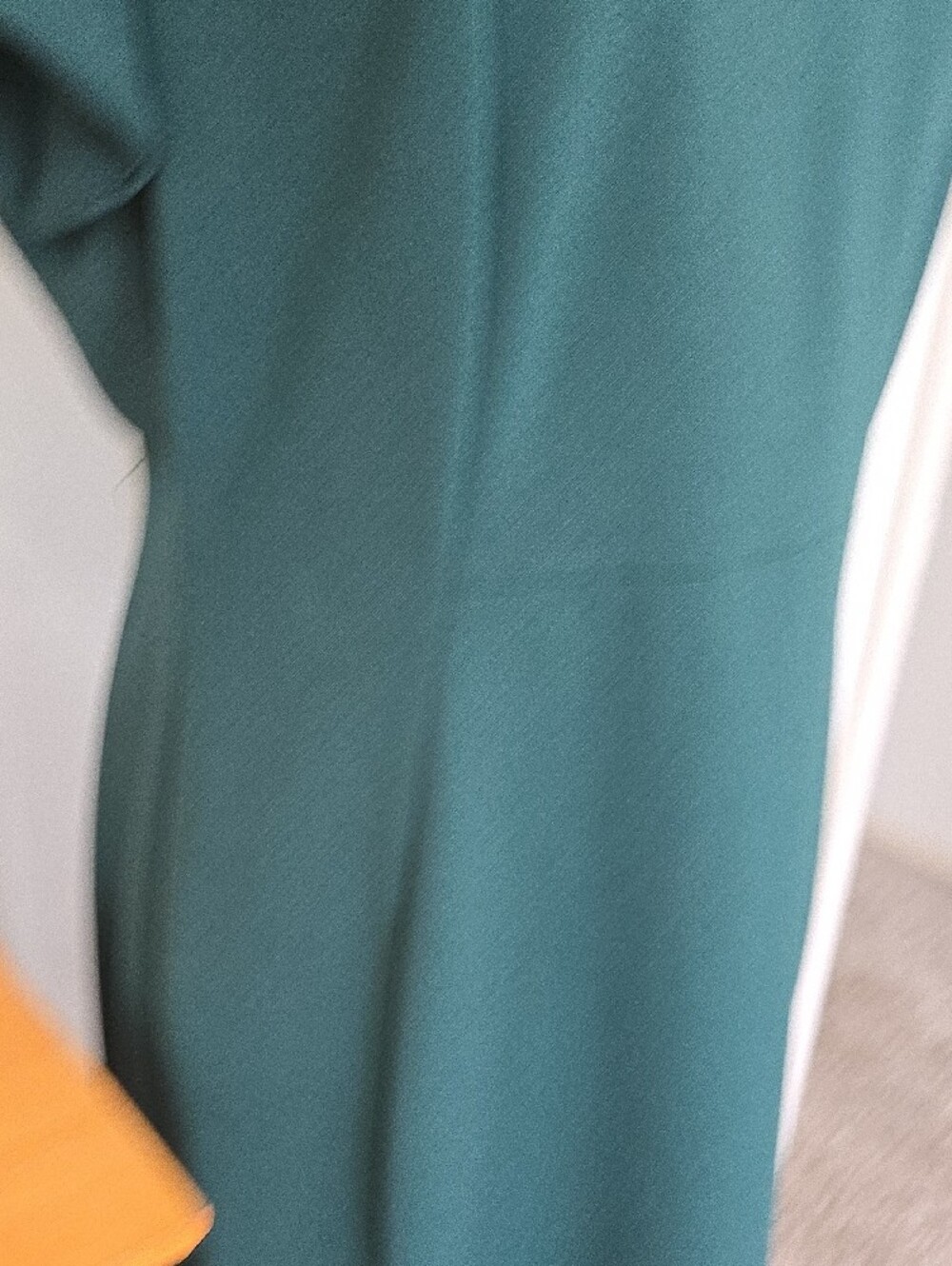 Calvin Klein Deep Green Tulip-Sleeve Midi Sheath Dress - Picture 5 of 10